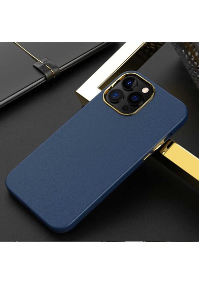 Apple Uyumlu iPhone 12 Pro Max Csm Zore Natura Kılıf-lacivert