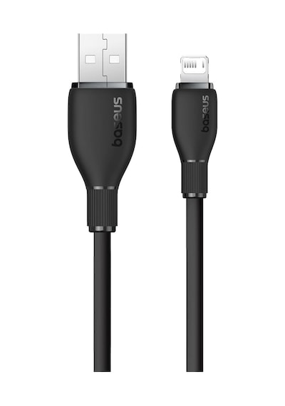 Pudding Hızlı Şarj Özellikli Lightning Kablo 2.4a, 1.2 Metre, Siyah Standart