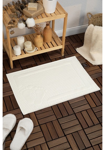 Leoline %100 Pamuk Premium Ayak Havlusu - Krem