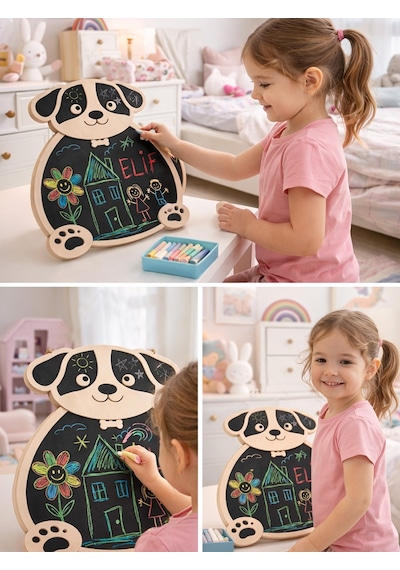 Ncpuzzles Kopek Yazı Tahtası Çok Renkli