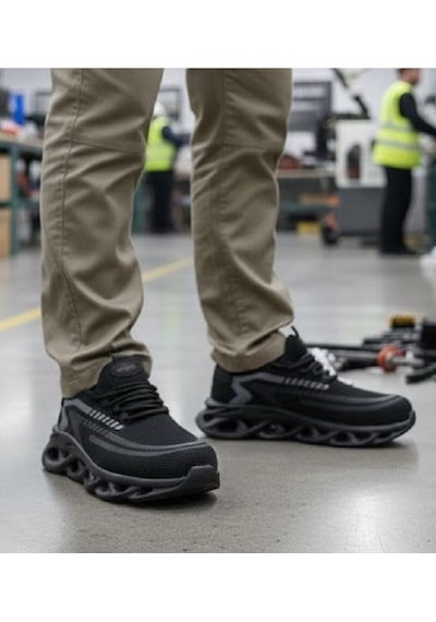 Steelpower Kompozit Burunlu Çok Hafif İş Ayakkabısı Siyah