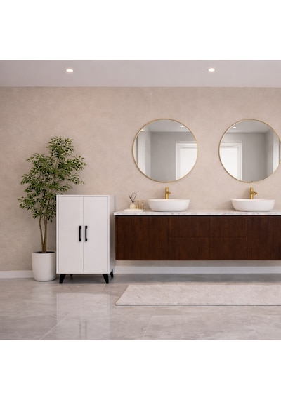 Çınar Banyo Dolabı Beyaz Çınar Banyo Dolabı Beyaz