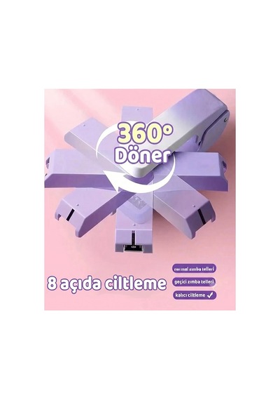 Beyaz Zımba Makinesi 24/6 1 Adet Fixpoint P-4550 Pastel Renkler Büyük Zımba Makinası Ve Teli 20 25 Sayfa Dereceli Ofis