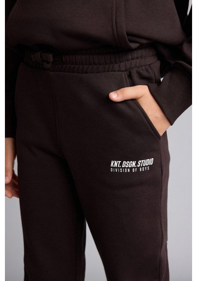 Defacto Jogger Fit Esnek Bel Rahat Kalıp Lastikli Paça Pantolon Erkek Çocuk H9685a826wnbn338 Kahve-bn338