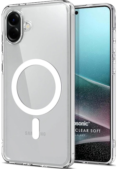 Microsonic Samsung Galaxy Uyumlu A07 Kılıf Magsafe Clear Sararmaz Şeffaf -