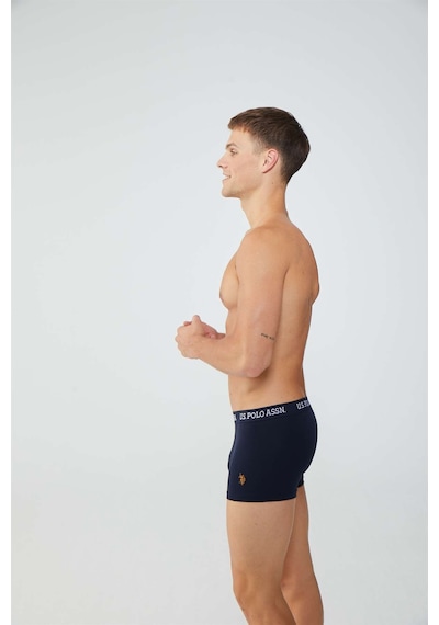 U.S. Polo Assn. U S Polo Assn Erkek Baskılı Lacivert 2'Li Boxer 4852 Lacivert