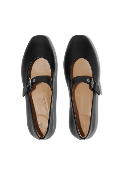 090 All Black Babet Kadın E3d-090 / D07 Fitflop Delıcato Soft Leather Mary Janes 090 All Black