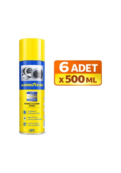 Fren Balata Temizleme Spreyi 6 Adet - Goodyear