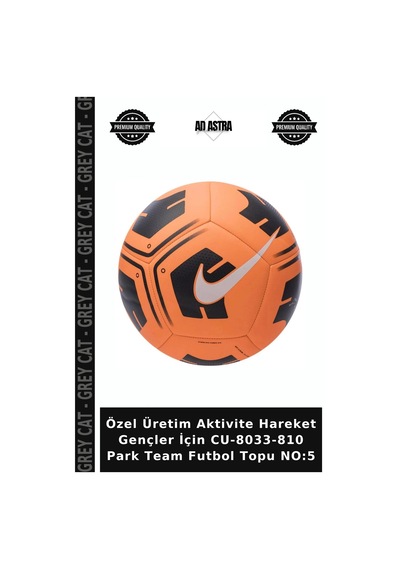 Özel Üretim Aktivite Hareket Gençler İçin Cu-8033-810 Park Team Futbol Topu No:5 Çok Renkli