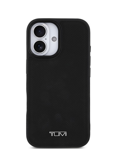 Apple Uyumlu iPhone 17  Kılıf Tumı M-safe Şarj Özellikli Deri Noktalı Dizayn Kapak Siyah Siyah