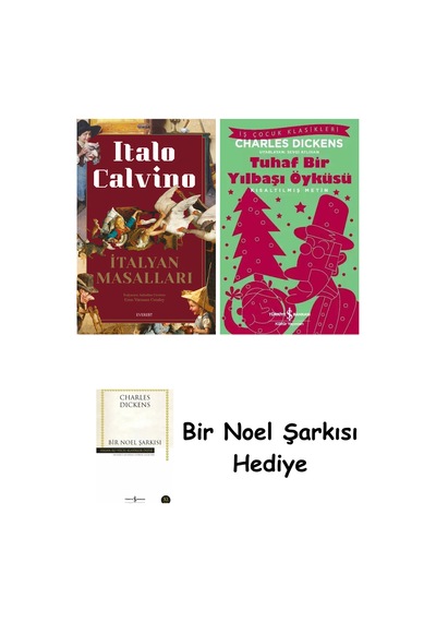 İtalyan Masalları Ciltli + Tuhaf Bir Yılbaşı Öyküsü + Bir Noel Şarkısı