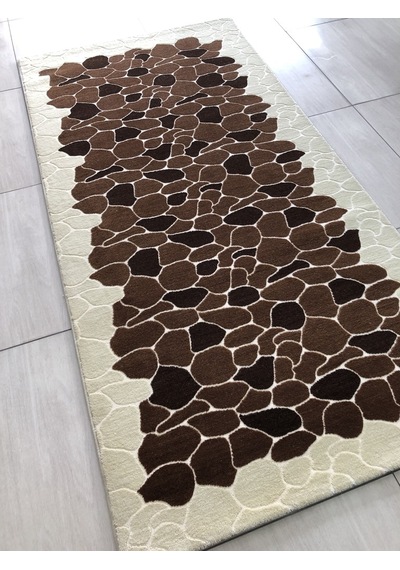 Saray Halı Klasik 10698 V 100X200 Kahve Krem 2 Metre Yolluk !