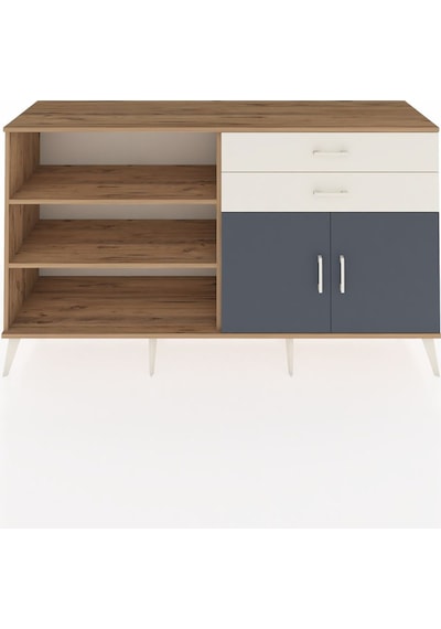 Hyperion Konsol 3 Raflı 2 Çekmeceli 2 Kapaklı 176x44x99 Çam-antra Çam-antrasit/aytaşı Hyperion Konsol 3 Raflı 2 Çekmeceli 2 Kapaklı 176x44x99 Çam-antra Çam-antrasit/aytaşı
