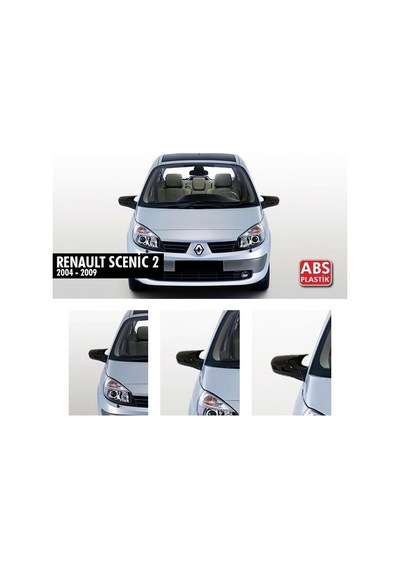 Renault Scenic 2 Batman Yarasa Ayna Kapağı - Parlak Siyah