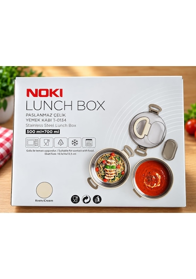 Nokı Lunch Box T-0134 500+700 Ml Paslanmaz Çelik Yemek Kabı Kaşıklı, Özel Saplı, Sızdırmaz, 2 Katlı Pembe Çok Renkli Nokı Lunch Box T-0134 500+700 Ml Paslanmaz Çelik Yemek Kabı Kaşıklı, Özel Saplı, Sızdırmaz, 2 Katlı Pembe Çok Renkli