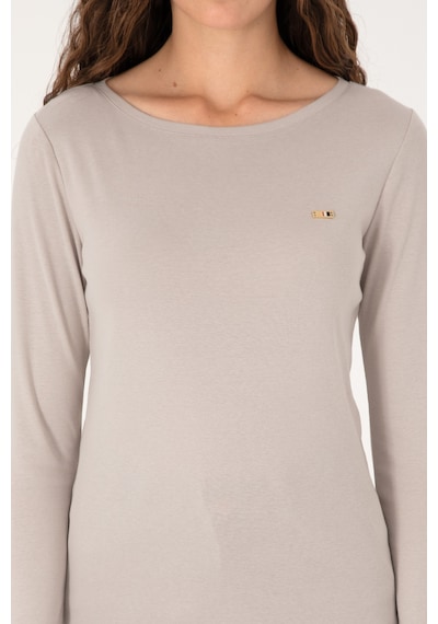 U.S. Polo Assn. Kadın Taş Slim Bisiklet Yaka Basic Sweatshırt 50315419-VR049