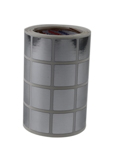 Pp Metalize Baskısız Etiket, 20mm X 20mm Yan Yana 4 Lü Ruloda 2000 Adet Rulo Etiket, Rulonun Kuka Çapı 40mm'dir. Çok Renkli Pp Metalize Baskısız Etiket, 20mm X 20mm Yan Yana 4 Lü Ruloda 2000 Adet Rulo Etiket, Rulonun Kuka Çapı 40mm'dir. Çok Renkli