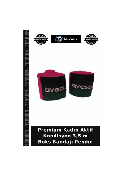 Premium Kadın Aktif Kondisyon 3,5 M Boks Bandajı Pembe