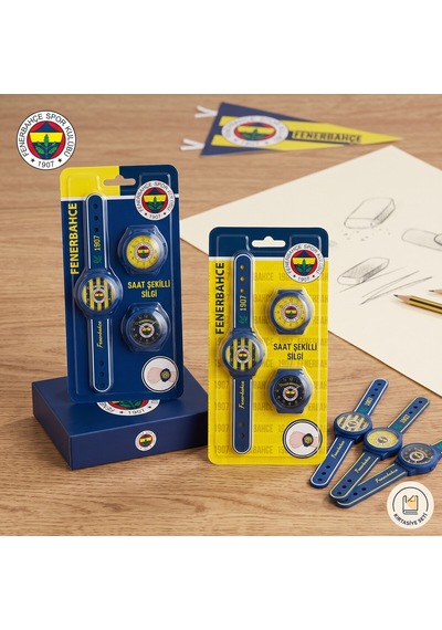 Bakgelal Fenerbahçe Lisanslı Saat Şeklinde Silgi Bileğe Takılabilir Taraftar Silgisi Çocuk Okul Kırtasiye - 9040954694970