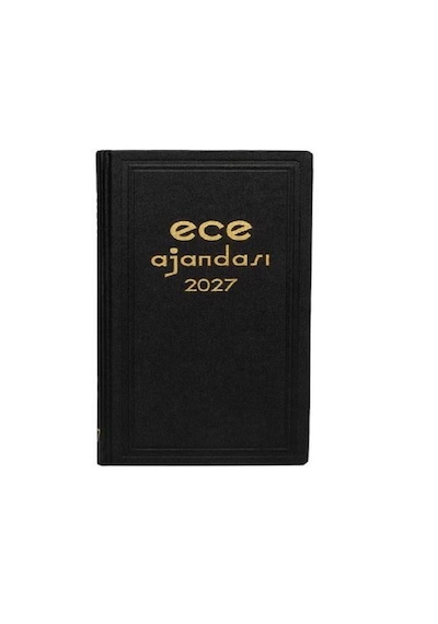 Ece 2027 Ticari Ajanda Asya Günlük Çizgili 17x25 Siyah