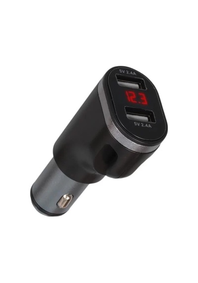 Sh Olesson 1648 12-24v Çift Usb Girişli 5v-2.4a Dijital Voltaj Ekranlı Araç Çakmaklık Şarj Aleti Najmaddin