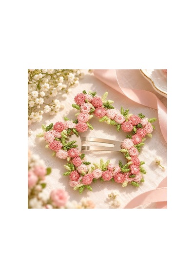Çiçek Motifleri Detaylı Yıldız Çıtçıt Saç Tokası - Pembe Pembe Yıldız - 923833735 Pembe Yıldız - 923833735 Pembe Yıldız