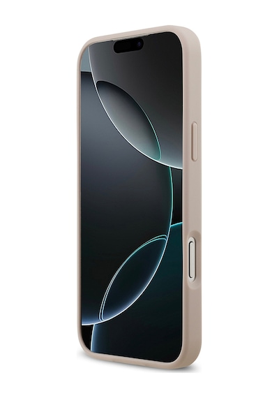 Apple Uyumlu iPhone 17 Pro Max Kılıf Guess Lisanslı M-safeli Yazı Logolu Circle Classic Kapak Pembe Pembe