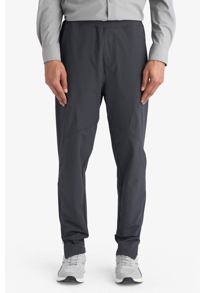 Defacto Slim Fit Dar Kesim Çift Cepli Fermuarlı Paça Dokuma Jogger B2780ax26spar214 Antrasit-ar214