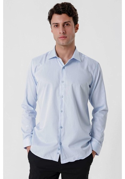 Efor Gk 677 Slim Fit Mavi Altro Gömlek Mavi