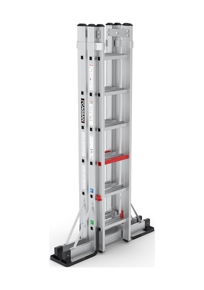 Çağsan TA002 2x6 Basamaklı Doublex A Tipi Çift Taraflı Sürgülü Merdiven