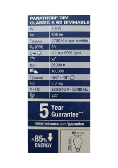 Dimlenebilir 8.8 Watt Led Ampul İle Aydınlatma