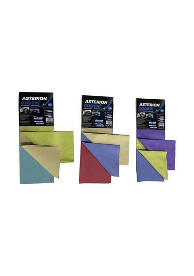 Asterıon Mikrofiber Oto Temizlik Bezi 3'lü - 6 Adet Tarı