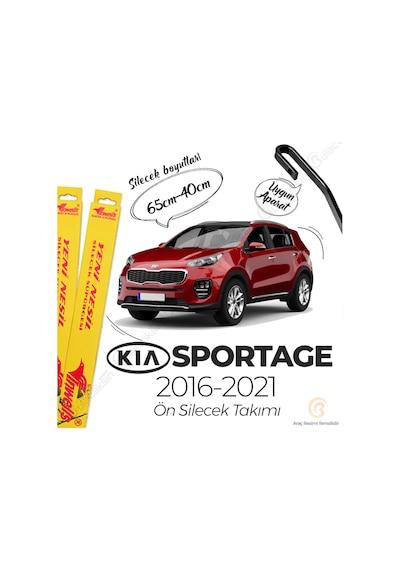 Kia Sportage Muz Silecek Takımı 2016-2021 İnwells