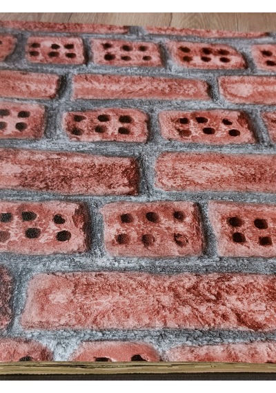 Kiremit/taş Desenli 3 Boyutlu Hava Alabilen Silinebilir Duvar Kağıdı 5 M² Diğer