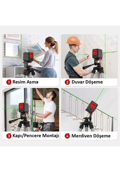 Kobb Kbl90g 30 M Yatay Ve Dikey Otomatik Hizalamalı Lazer Distomat