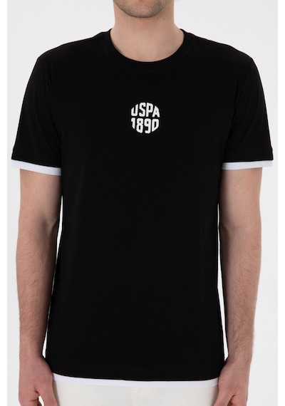 U.S. Polo Assn. Erkek Regular Fit Bisiklet Yaka Siyah Tişört 50306900-VR046