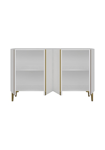 Ka1298bg Anka Konsol Ve Tv Sehpası Beyaz-gold 120cm