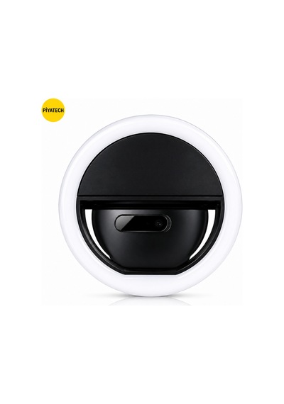 Rk-12 Telefon Uyumlu Taşınabilir Şarj Edilebilir Selfie Ring Light Mandal Tipi Yuvarlak Fotoğraf Ve Video Işığı