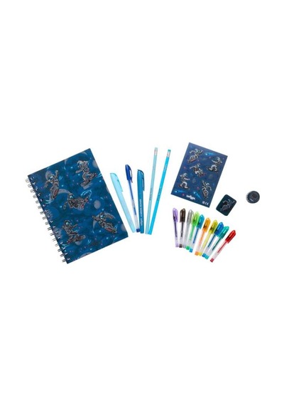 Smiggle Epic Adventures A5 Çizgili Defterli Kırtasiye Hediye Seti Lacivert 482229
