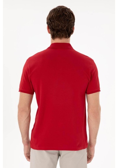 U.S. Polo Assn. Gtp04ıy026 Kırmızı Erkek Polo Yaka T-shirt Pu-8731 L