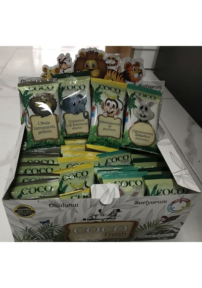 Cocofresh Islak Mendil 36 Adet - 1 Kutu - Renkli Cep Mendil