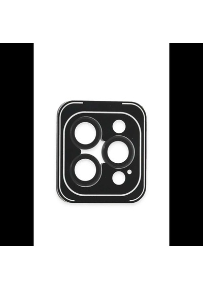 İphone 16 Pro Max Pvd Metal Kamera Lens - Siyah Diğer