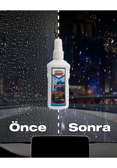 Autokit Nano Yağmur Kaydırıcı Cam Yüzey Seramik Kaplama Spreyi 200 ML