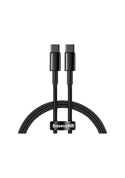 Tungsten Altın Hızlı Şarj Veri Kablosu Type-c - Type-c 100w 1m - Siyah Catwj-01 Standart