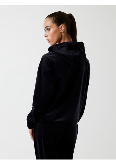 Guess Yapay Elmas Taşlı Logolu Kadın Sweatshirt V4rq25k0232 Siyah
