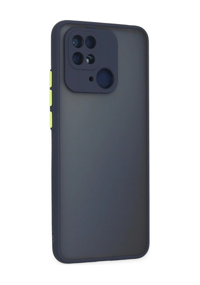 Newface - 786 - Xiaomi Redmi 10c Kılıf Montreal Silikon Kapak - Csmo-tex - - Lacivert
