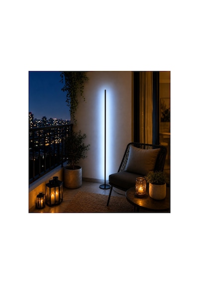 Valör Telefon Ve Kumanda Kontrollü - Oda Aydınlatma Sistemi Full Rgb - 150 Cm Siyah