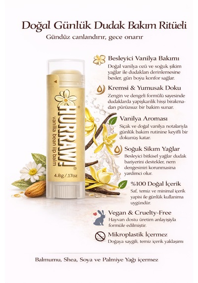 Hurraw 3 Lü Dudak Balm Seti Ahududu Vanilya Moon Doğal & Vegan
