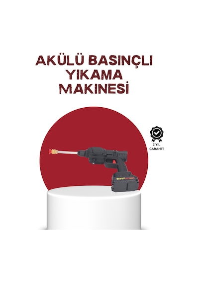 Çok Fonksiyonlu Şarjlı Basınçlı Yıkama Tabancası Ev Araç Bahçe