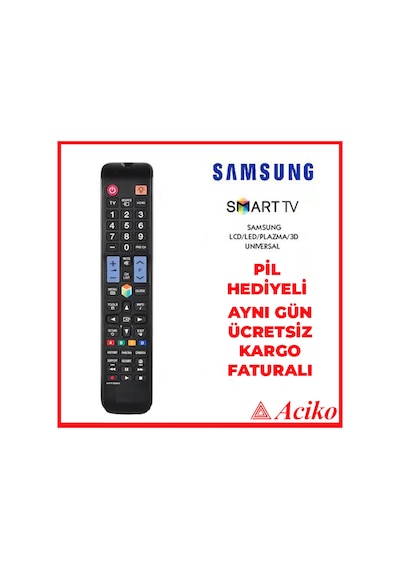Samsung Sihirli Air Akıllı Kumanda Uyumlui Tuşlu Lcd Led Tv